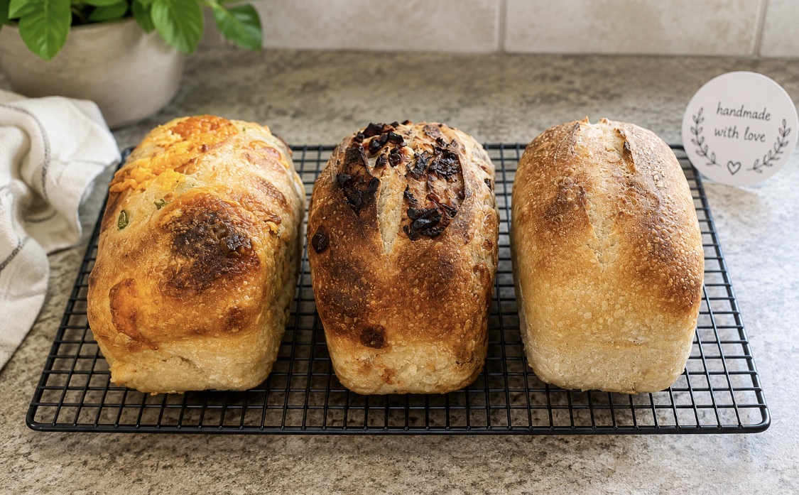 Mini Flight — assorted mini sourdough loaves