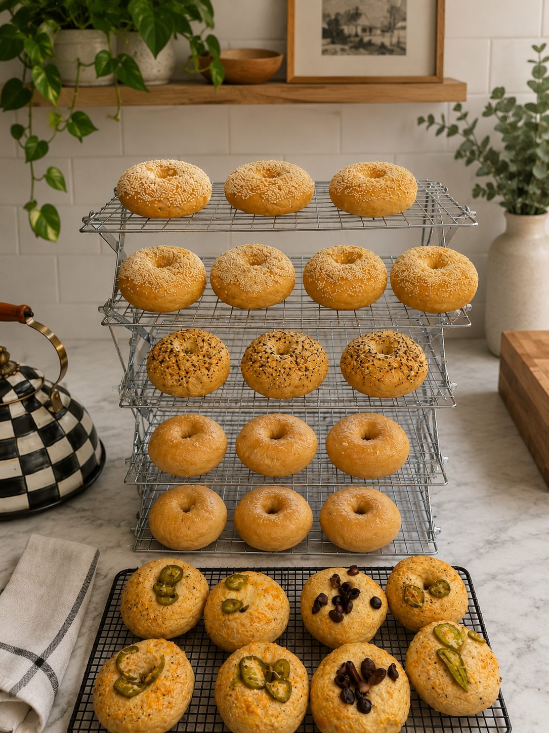 Fresh bagels