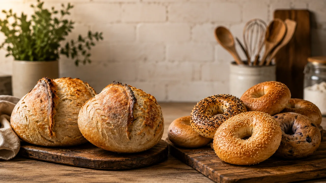Artisan sourdough and bagels